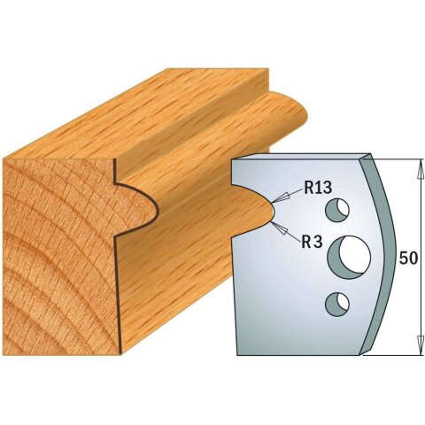 CMT SP Profilmesser (Paar) Profil-Nr. 516, 50 mm