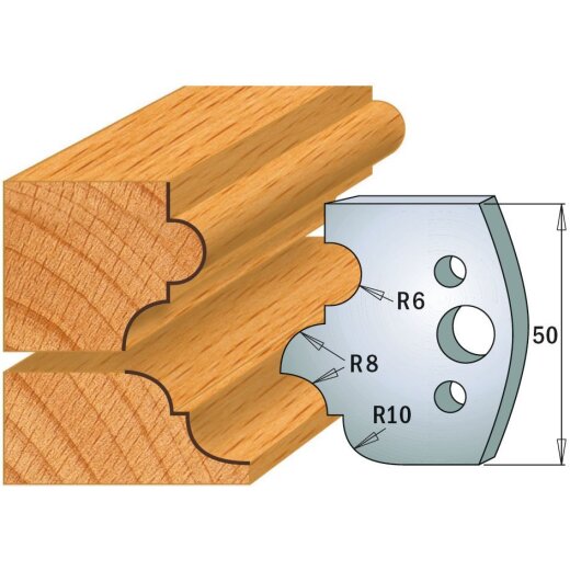 CMT SP Profilmesser (Paar) Profil-Nr. 520, 50 mm