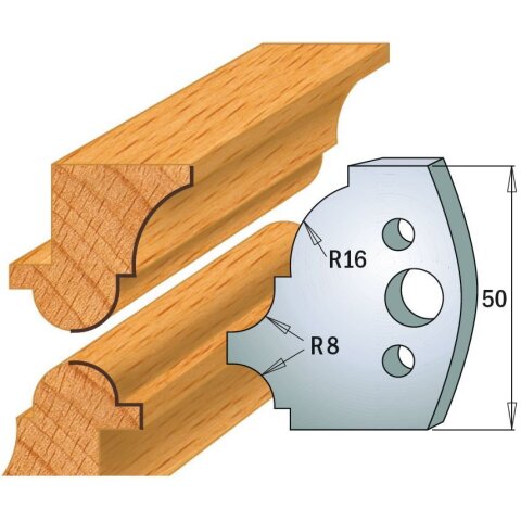 CMT SP Profilmesser (Paar) Profil-Nr. 541, 50 mm