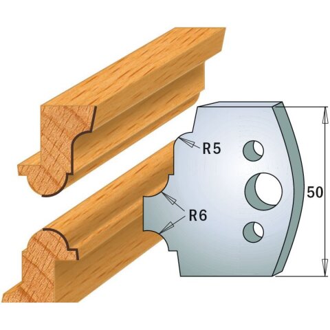 CMT SP Profilmesser (Paar) Profil-Nr. 542, 50 mm