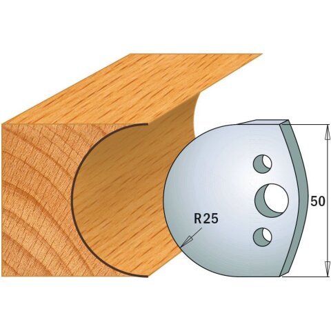 CMT SP Profilmesser (Paar) Profil-Nr. 543, 50 mm