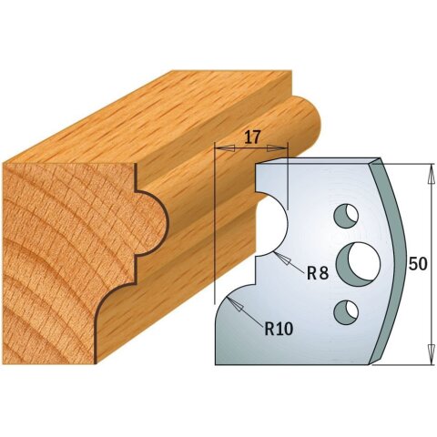 CMT SP Profilmesser (Paar) Profil-Nr. 551, 50 mm