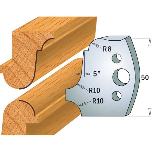 CMT SP Profilmesser (Paar) Profil-Nr. 557, 50 mm - C690.557