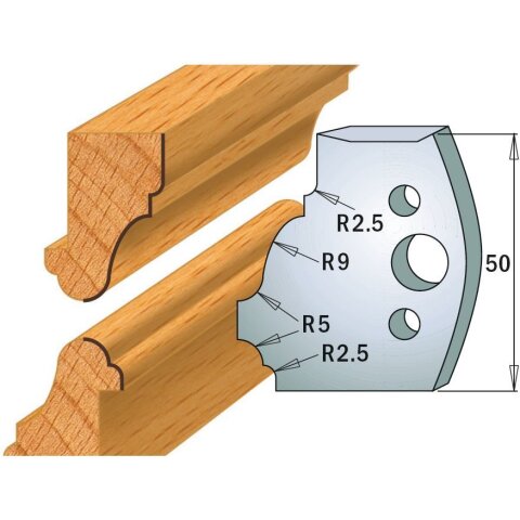 CMT SP Profilmesser (Paar) Profil-Nr. 558, 50 mm - C690.558