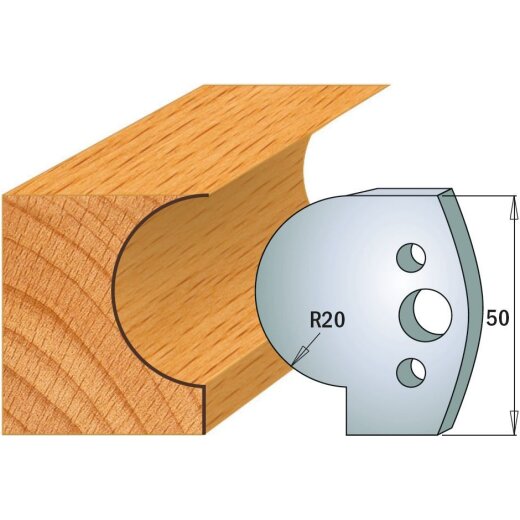 CMT SP Profilmesser (Paar) Profil-Nr. 562, 50 mm