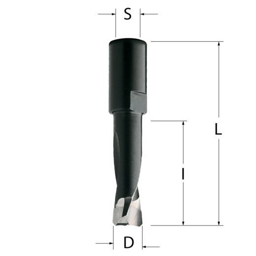 HM/HW Nutfräser für Festo-Maschinen D=8 mm Schaft= M6x0,75 