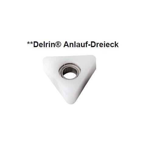 CMT Delrin&reg;** Kugellager-Anlauf-Dreieck - D = 12,7...