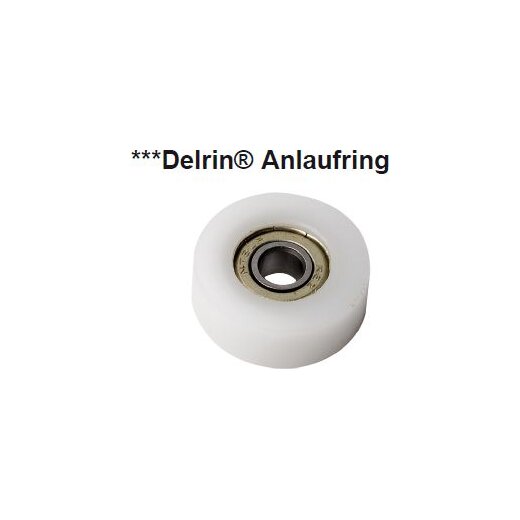 CMT Delrin®*** Kugellager-Anlaufring - D = 12,7 mm; B = 4,76 mm; Dicke = 5 mm