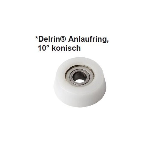 CMT Delrin®* Kugellager-Anlaufring, 10° konisch -...