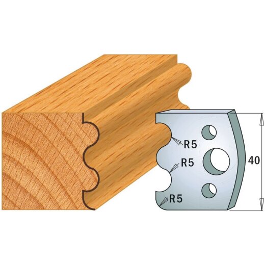 CMT SP Profilmesser (Paar) Profil-Nr. 006, 40 mm