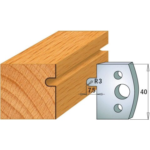 CMT SP Profilmesser (Paar) Profil-Nr. 010, 40 mm - C690.010