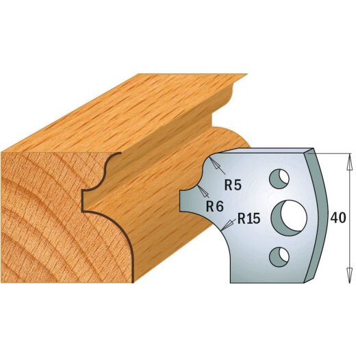 CMT SP Profilmesser (Paar) Profil-Nr. 011, 40 mm