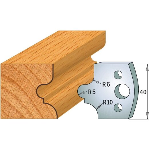 CMT SP Profilmesser (Paar) Profil-Nr. 012, 40 mm