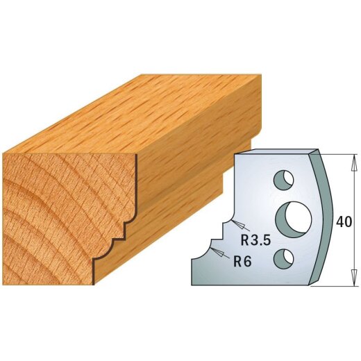 CMT SP Profilmesser (Paar) Profil-Nr. 019, 40 mm - C690.019