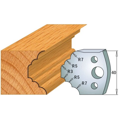 CMT SP Profilmesser (Paar) Profil-Nr. 021, 40 mm - C690.021