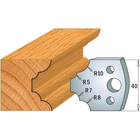 CMT SP Profilmesser (Paar) Profil-Nr. 022, 40 mm - C690.022