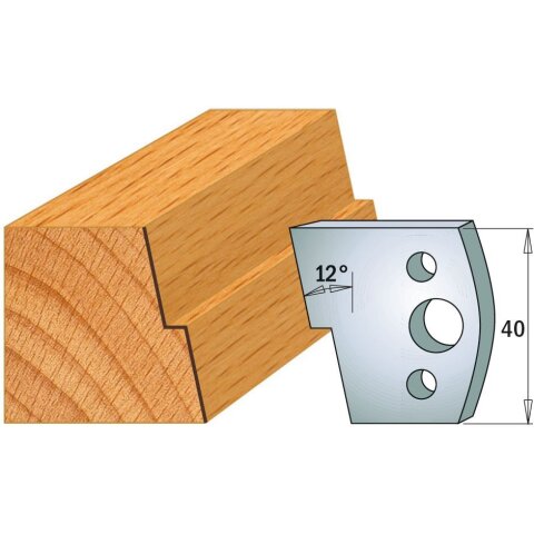 CMT SP Profilmesser (Paar) Profil-Nr. 027, 40 mm - C690.027