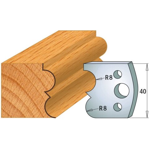 CMT SP Profilmesser (Paar) Profil-Nr. 028, 40 mm - C690.028