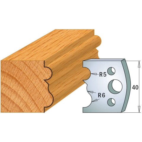 CMT SP Profilmesser (Paar) Profil-Nr. 029, 40 mm - C690.029