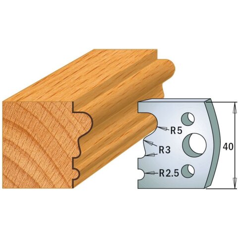 CMT SP Profilmesser (Paar) Profil-Nr. 033, 40 mm