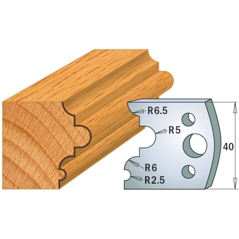 CMT SP Profilmesser (Paar) Profil-Nr. 036, 40 mm