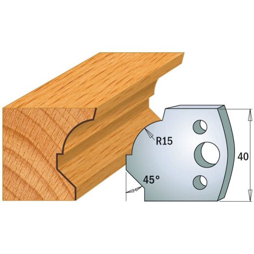 CMT SP Profilmesser (Paar) Profil-Nr. 037, 40 mm - C690.037