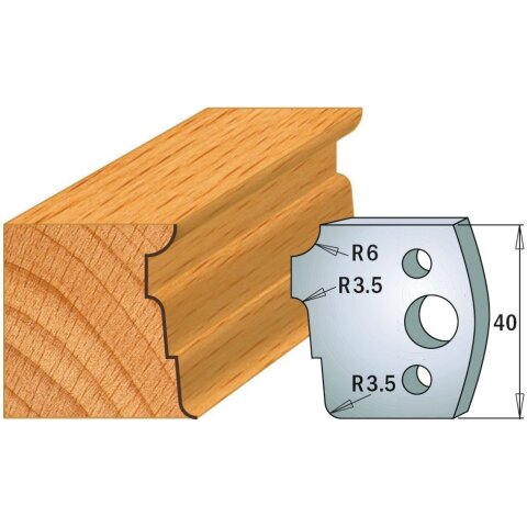 CMT SP Profilmesser (Paar) Profil-Nr. 039, 40 mm - C690.039