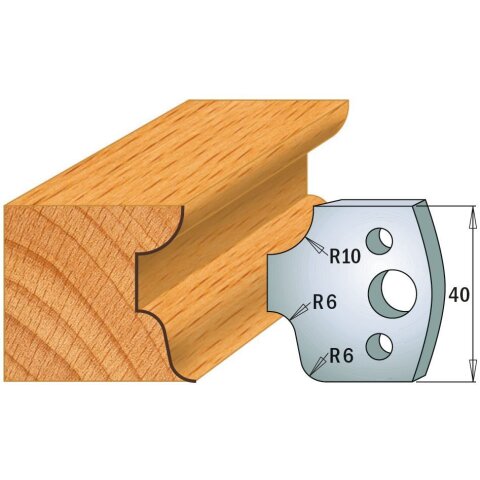 CMT SP Profilmesser (Paar) Profil-Nr. 045, 40 mm - C690.045