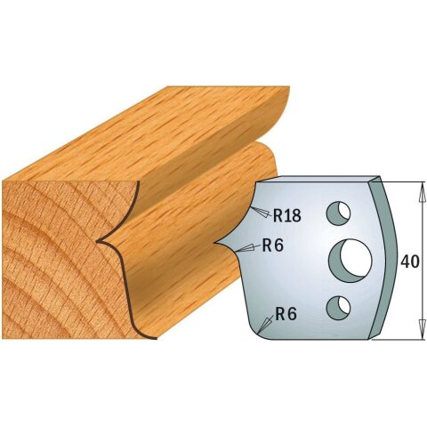 CMT SP Profilmesser (Paar) Profil-Nr. 046, 40 mm