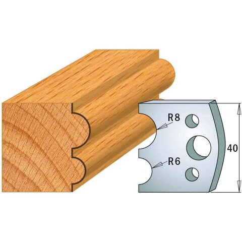 CMT SP Profilmesser (Paar) Profil-Nr. 051, 40 mm