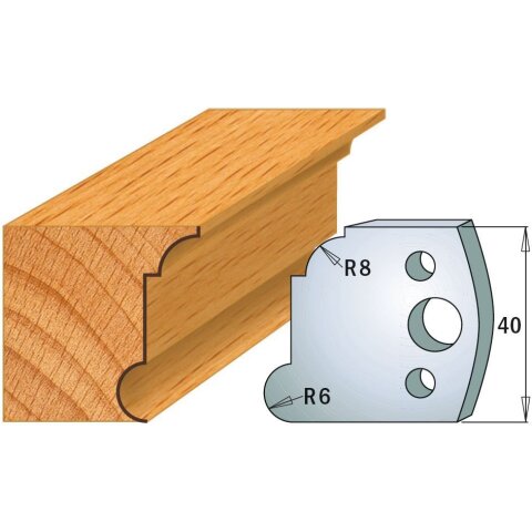 CMT SP Profilmesser (Paar) Profil-Nr. 053, 40 mm