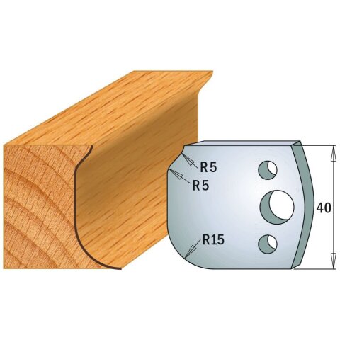 CMT SP Profilmesser (Paar) Profil-Nr. 060, 40 mm - C690.060