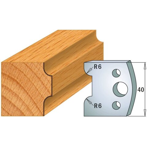 CMT SP Profilmesser (Paar) Profil-Nr. 063, 40 mm