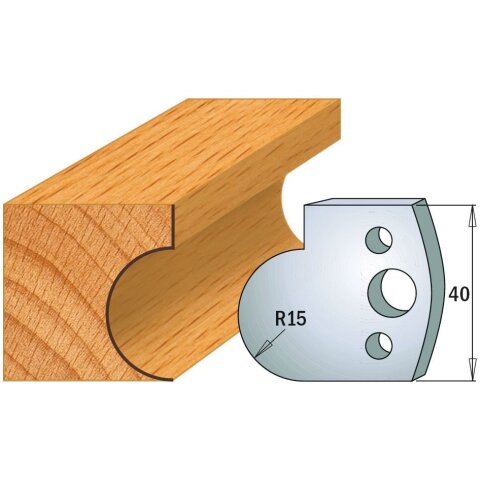 CMT SP Profilmesser (Paar) Profil-Nr. 065, 40 mm - C690.065