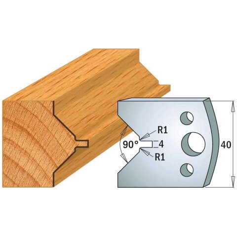 CMT SP Profilmesser (Paar) Profil-Nr. 072, 40 mm