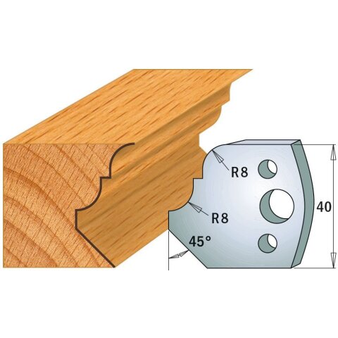 CMT SP Profilmesser (Paar) Profil-Nr. 073, 40 mm