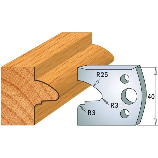 CMT SP Profilmesser (Paar) Profil-Nr. 078, 40 mm - C690.078