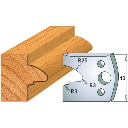 CMT SP Profilmesser (Paar) Profil-Nr. 078, 40 mm