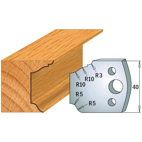 CMT SP Profilmesser (Paar) Profil-Nr. 079, 40 mm - C690.079