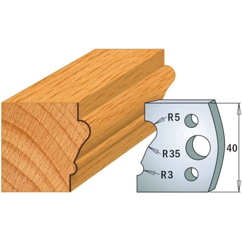 CMT SP Profilmesser (Paar) Profil-Nr. 081, 40 mm - C690.081