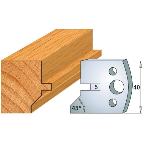 CMT SP Profilmesser (Paar) Profil-Nr. 083, 40 mm