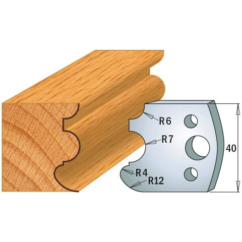 CMT SP Profilmesser (Paar) Profil-Nr. 088, 40 mm