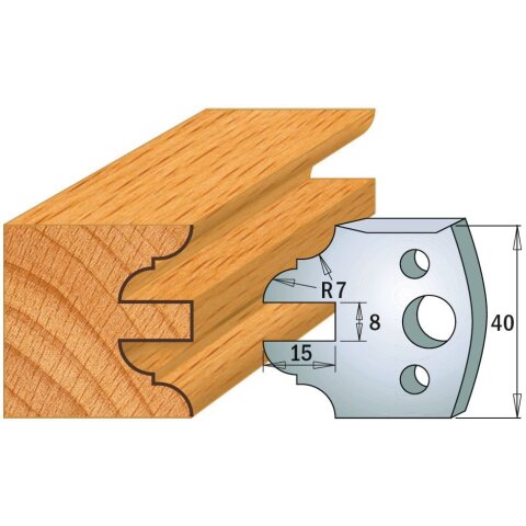 CMT SP Profilmesser (Paar) Profil-Nr. 099, 40 mm - C690.099