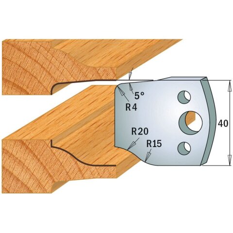 CMT SP Profilmesser (Paar) Profil-Nr. 100, 40 mm