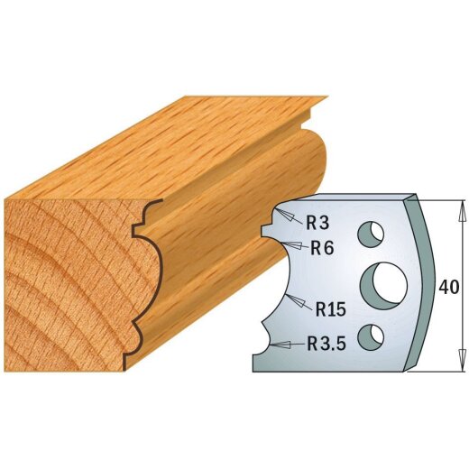 CMT SP Profilmesser (Paar) Profil-Nr. 104, 40 mm - C690.104