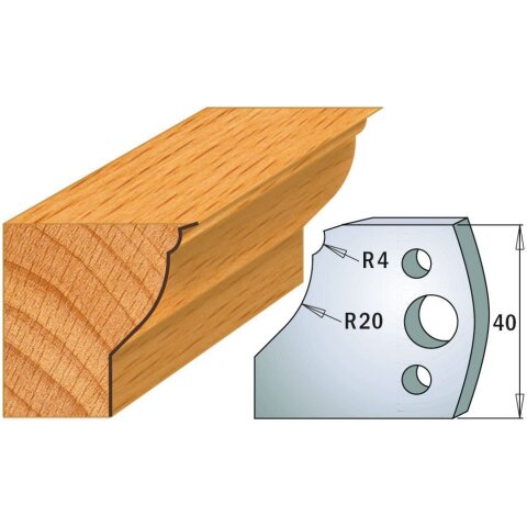 CMT SP Profilmesser (Paar) Profil-Nr. 109, 40 mm - C690.109
