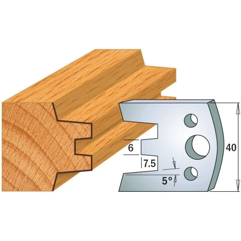 CMT SP Profilmesser (Paar) Profil-Nr. 113, 40 mm - C690.113