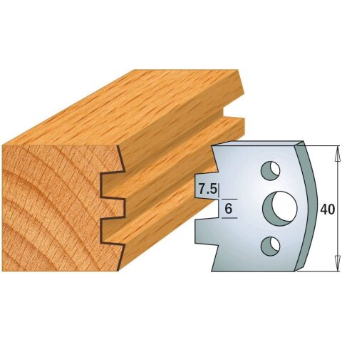 CMT SP Profilmesser (Paar) Profil-Nr. 114, 40 mm