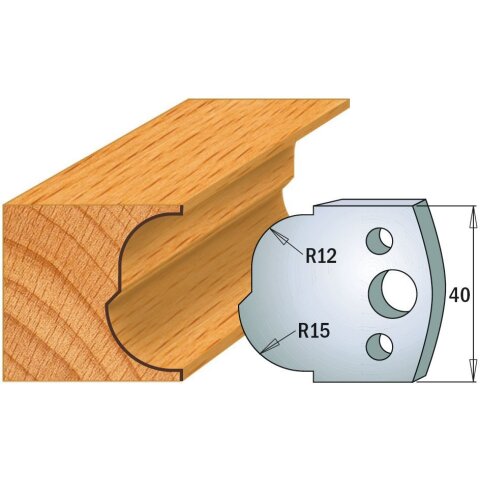 CMT SP Profilmesser (Paar) Profil-Nr. 115, 40 mm - C690.115