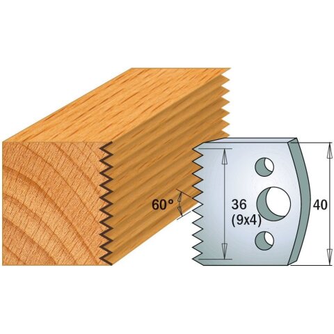 CMT SP Profilmesser (Paar) Profil-Nr. 117, 40 mm - C690.117
